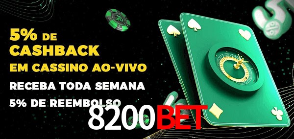 Promoções do cassino ao Vivo 8200bet