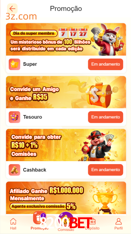 Bônus e Promoções